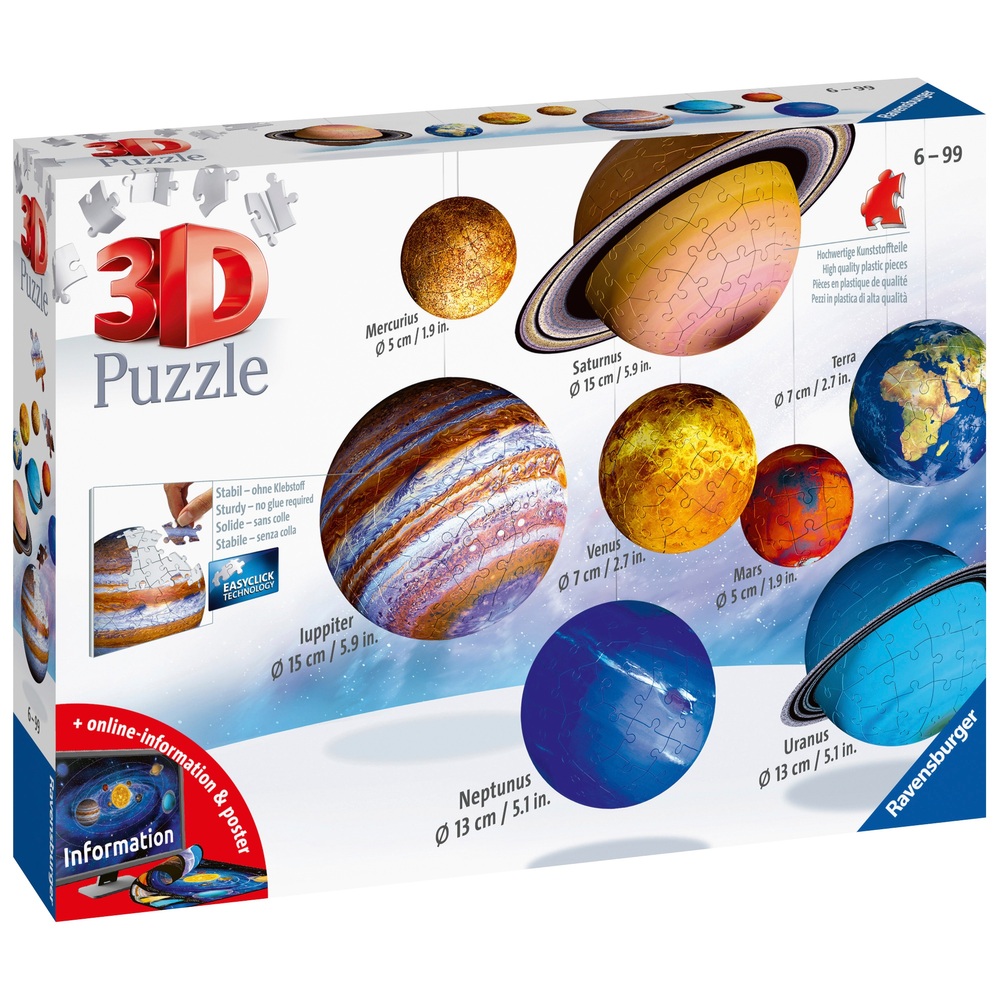 Ravensburger Planeten-Sonnensystem 3D-Puzzle