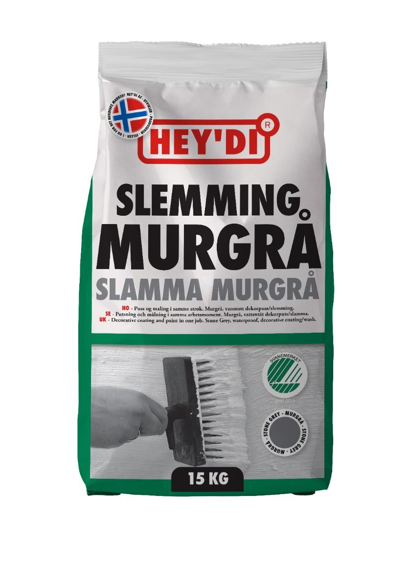 SLEMMING HEY'DI MURGRÅ 15KG