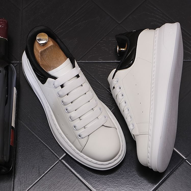 Mr Ozera - Tweekleurige platform sneakers