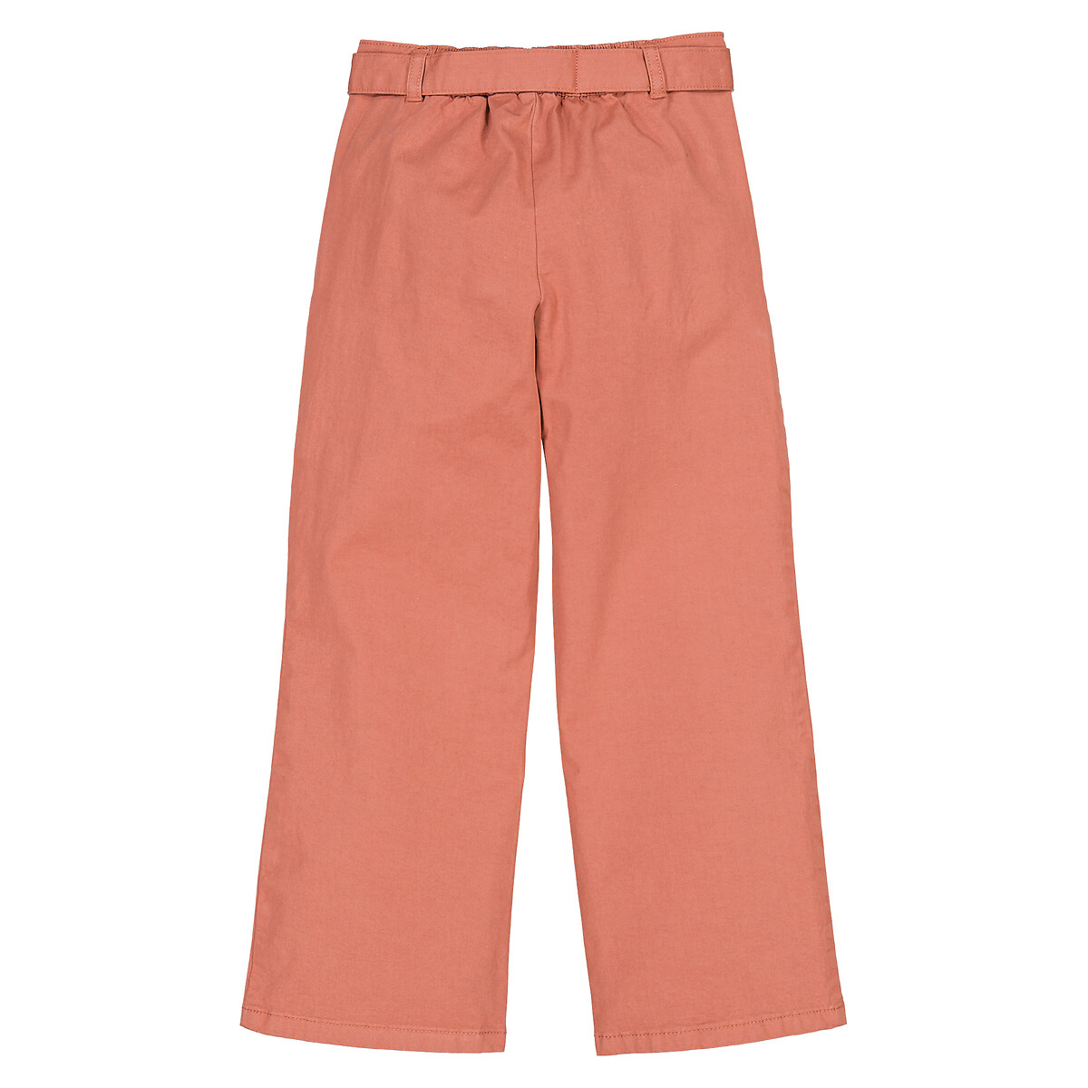 COLEÇÃO LA REDOUTE<br>Calças chino largas com cinto de amarrar