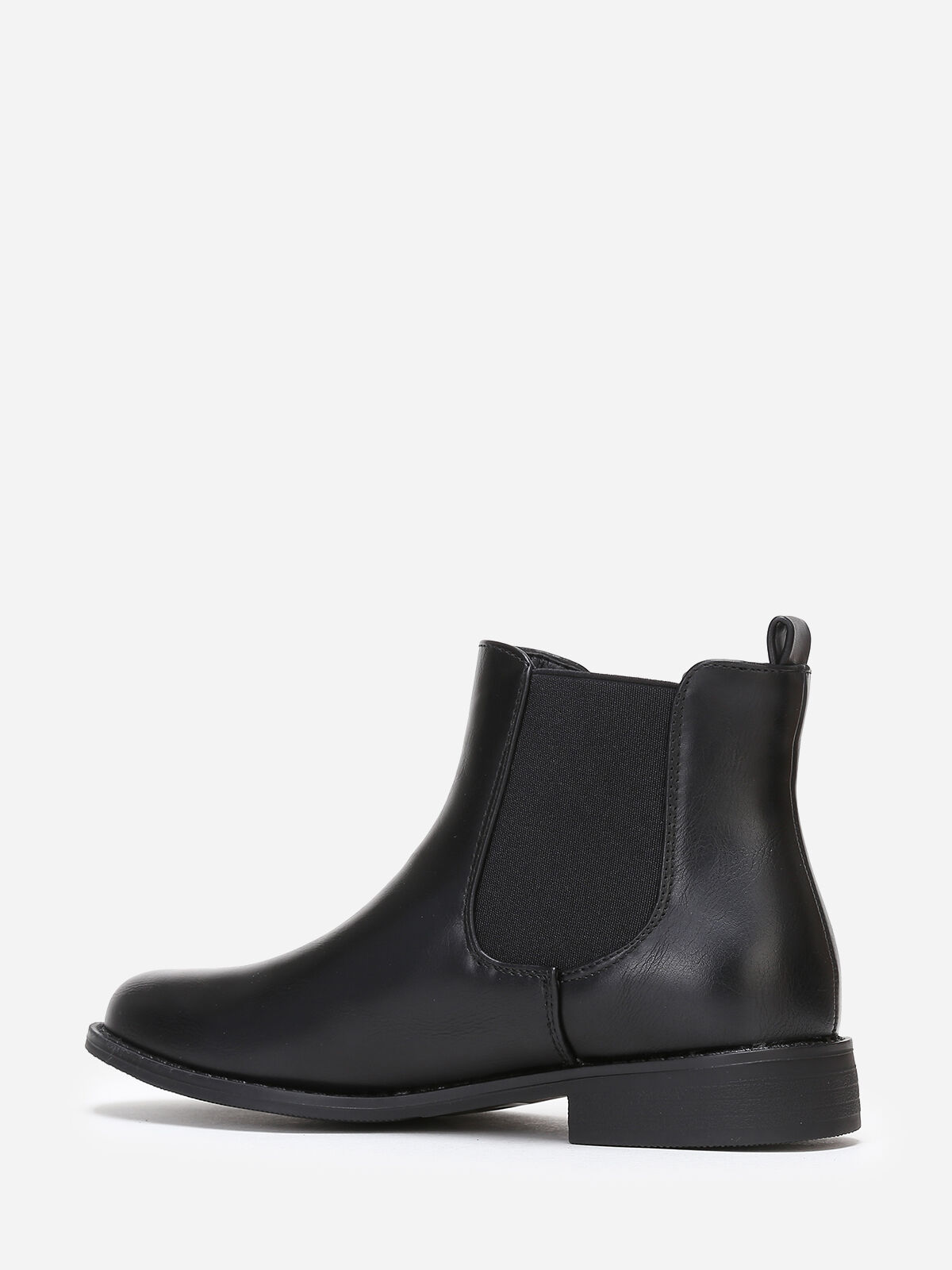 Bottines chelsea classiques en simili- Noir