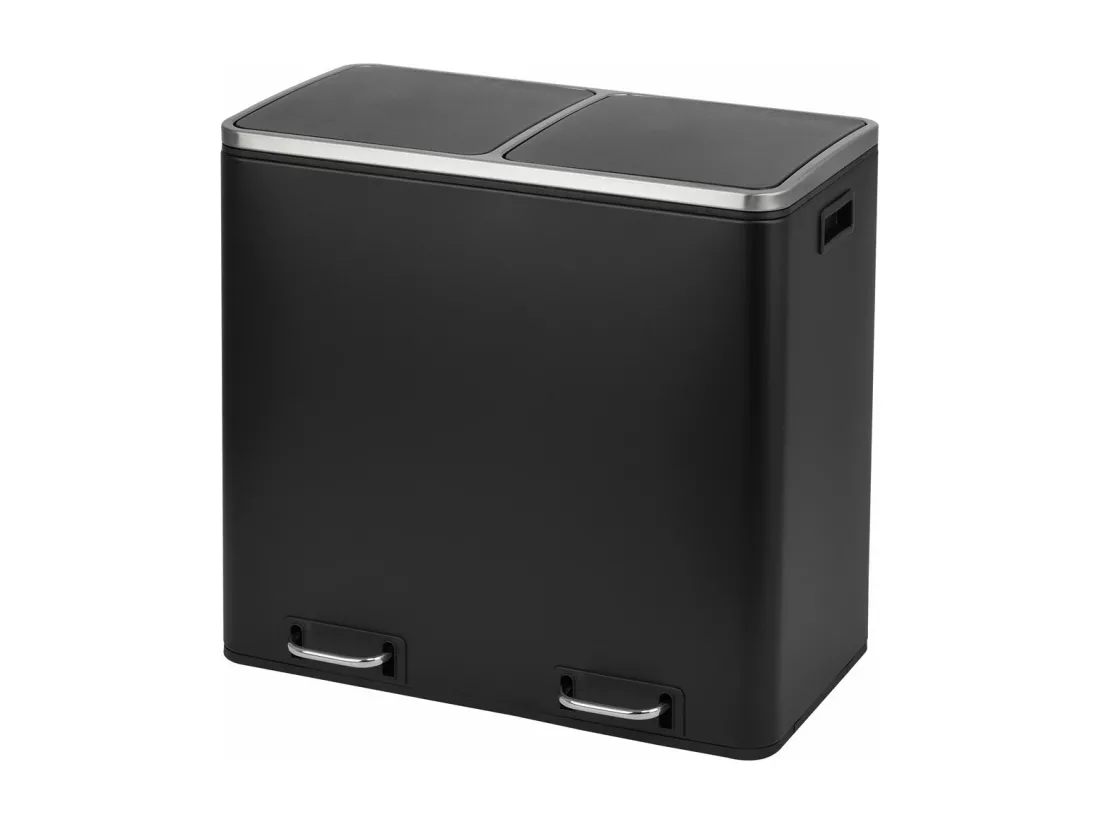 Poubelle à pédale 60L en inox