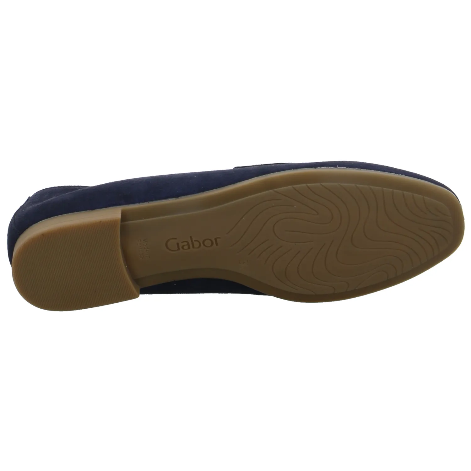 GABOR Slipper Blau Leder  