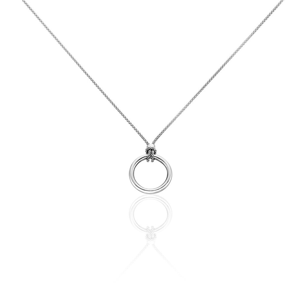 Collier Magda Argent Blanc