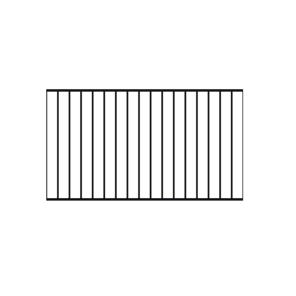 GJERDE PLUS BASIC STÅL 150X80CM SVART
