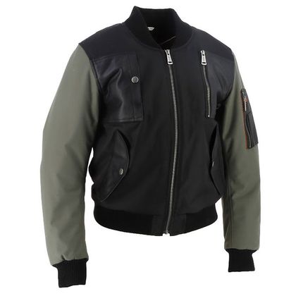 Blouson Helstons H-BOMB FEMME - Noir / Vert