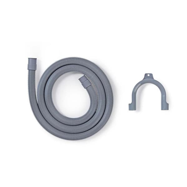 Nedis Outlet Hose | 21 mm | 19 mm | 1.5 Bar | 90 °C | 2.50 m | Bruksområde: Rett / Vaskemaskin | Grå