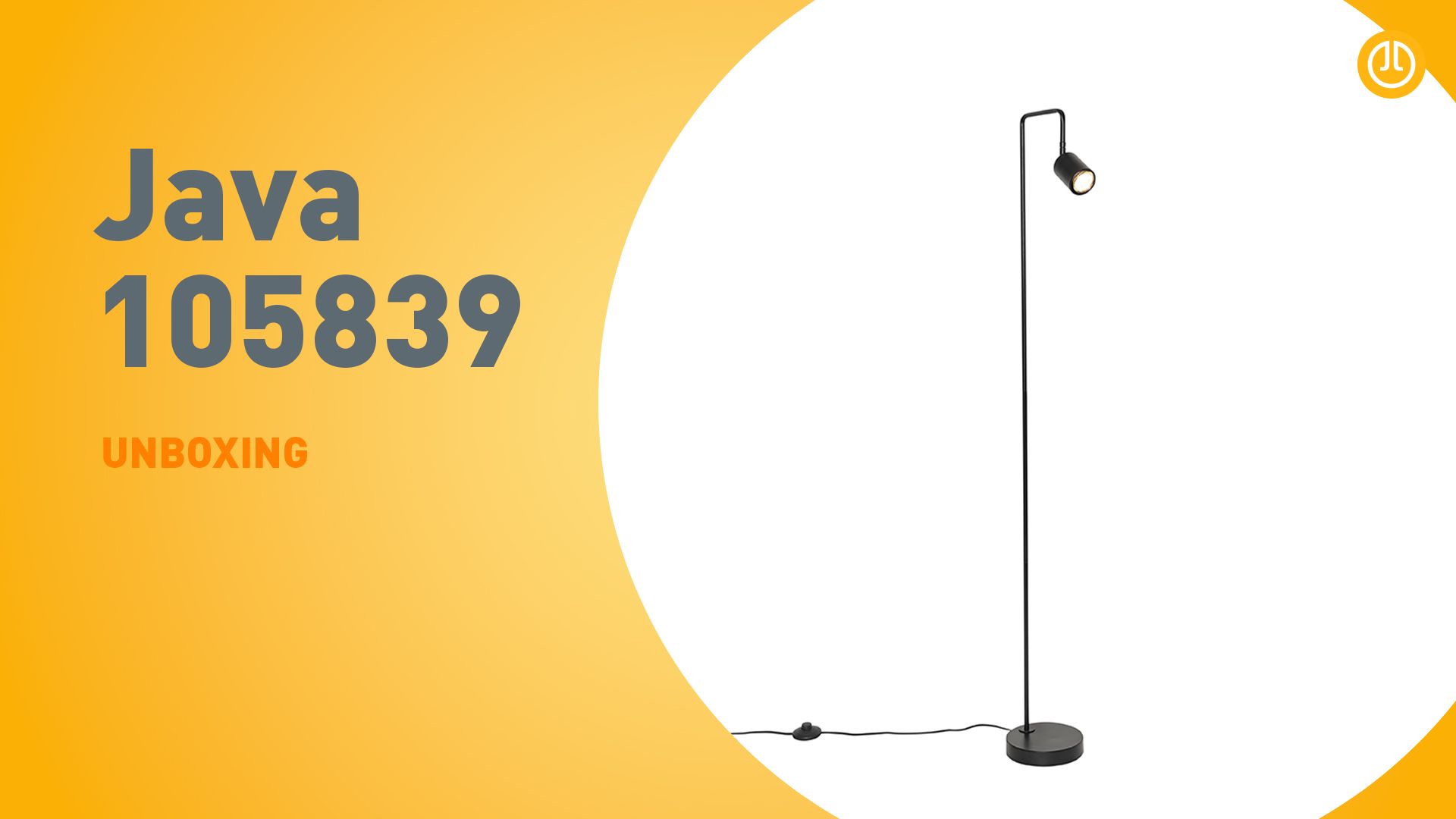 Moderne vloerlamp zwart verstelbaar - Java