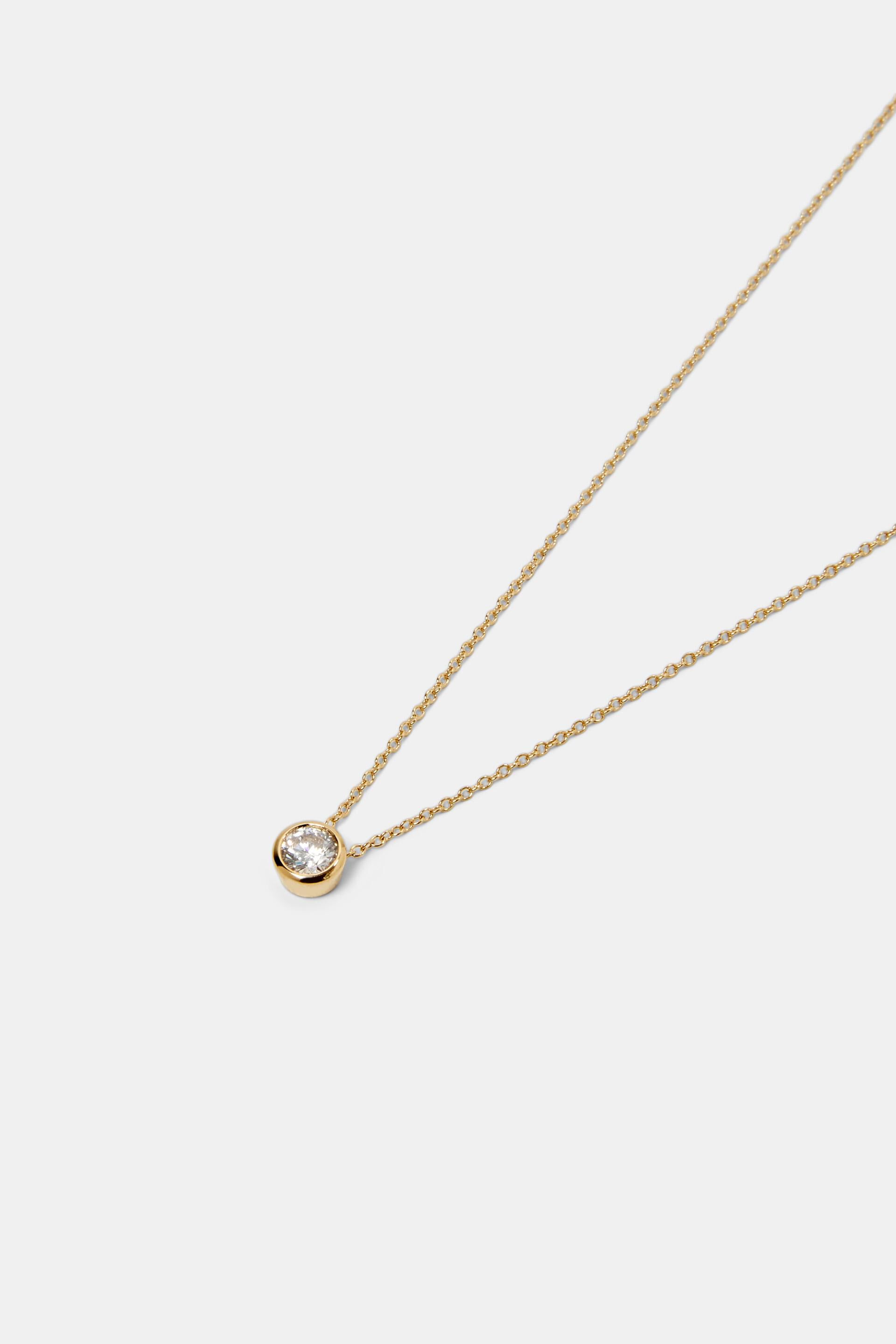 Collier à pierres de zircone, en argent sterling