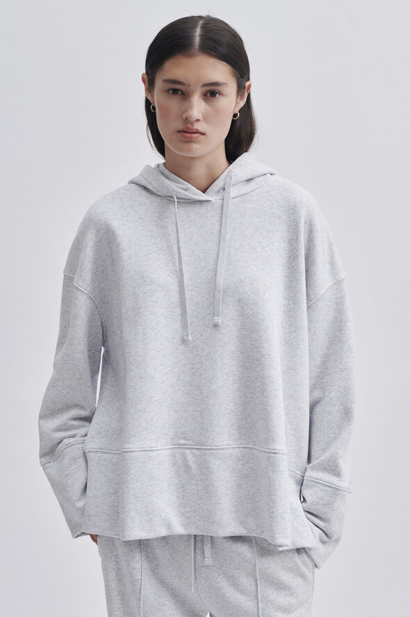 Second Female Abadell Sweat Hoodie Light grey melange