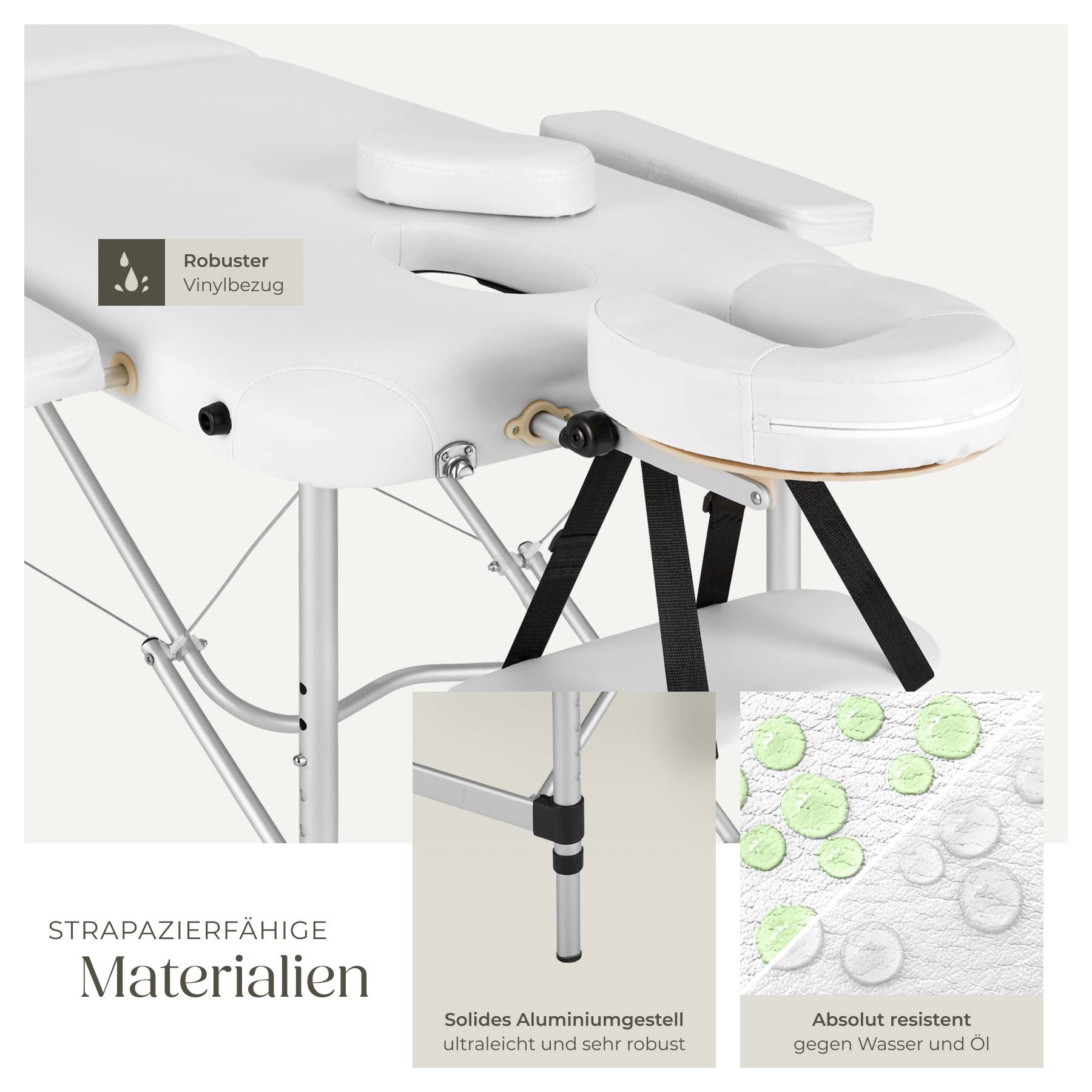 2 Zonen Massageliege-Set