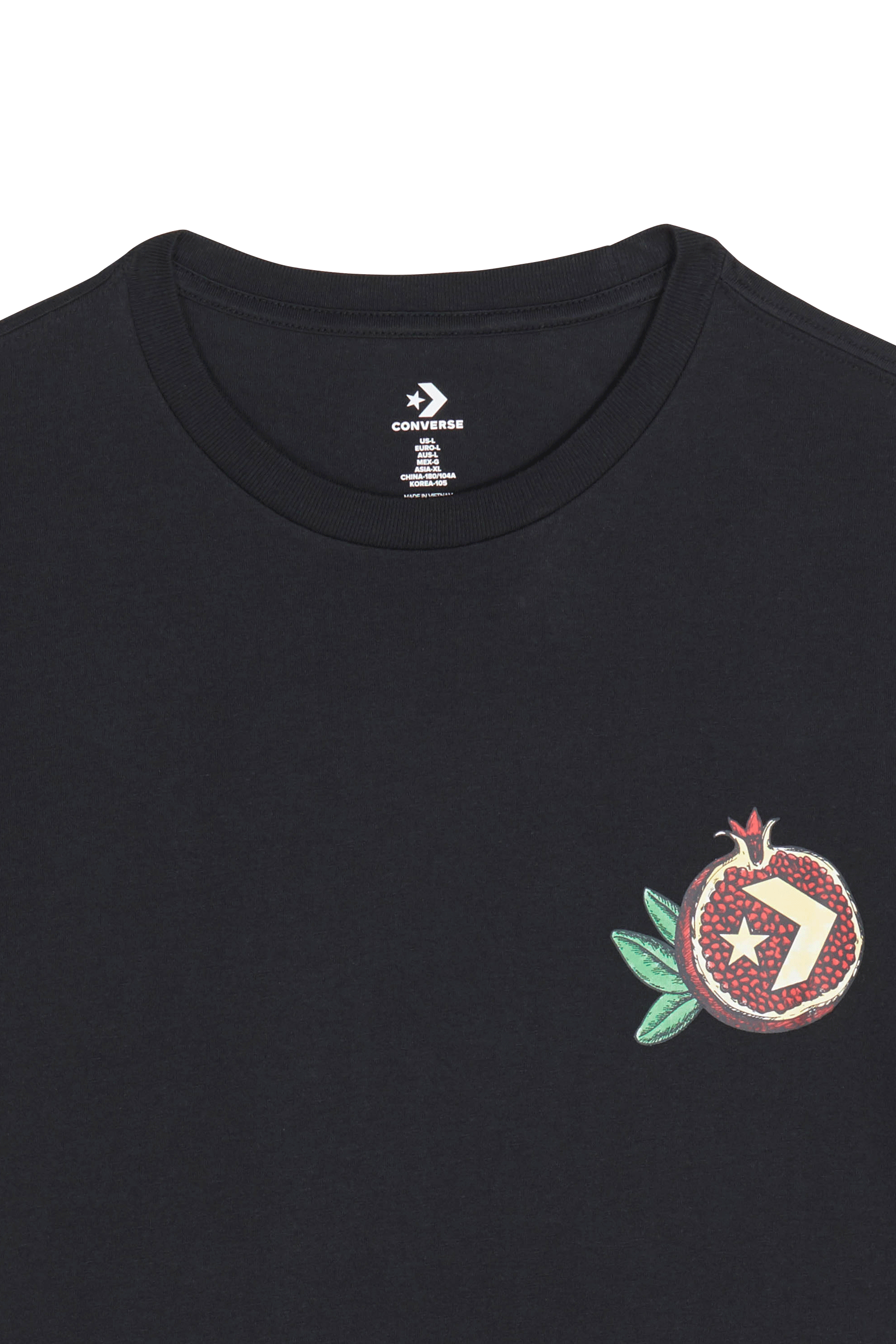 CONVERSE t-shirt POMEGRANATE Noir