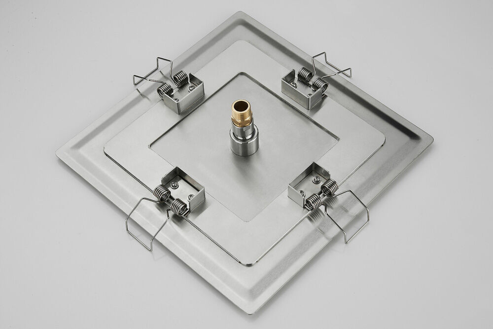 Saniclear Cube Pro inbouw regendouche rond met inbouw douchekop 30x30cm, glijstang en staafhanddouche RVS