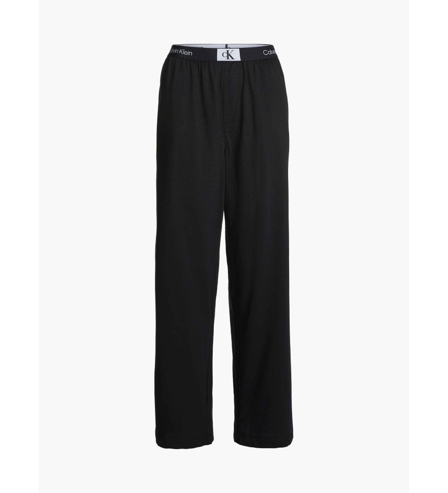 Calça comprida de pijama Calvin Klein CK96 preta