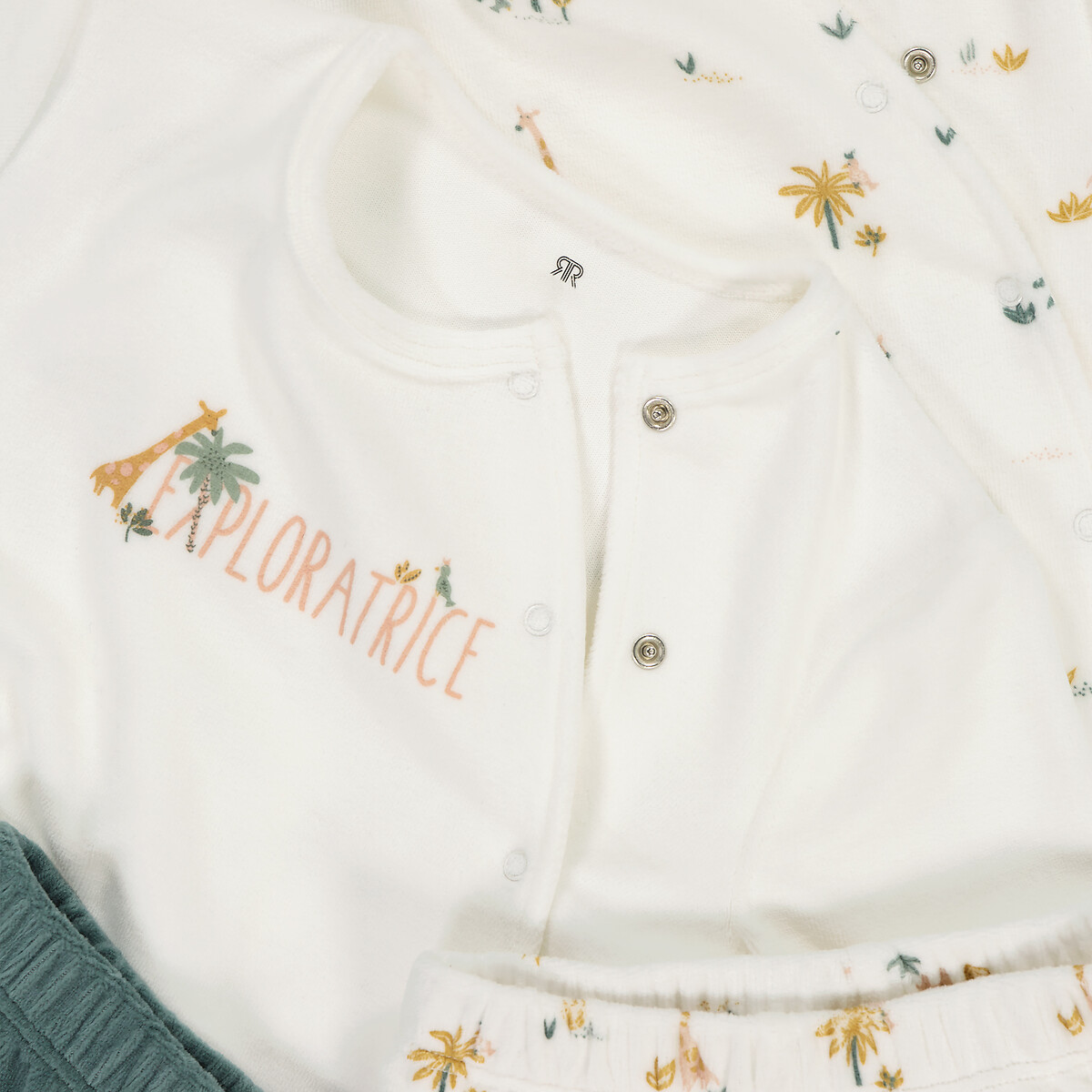 COLEÇÕES LA REDOUTE<br>Conjunto van 2 pijamas em fluweel