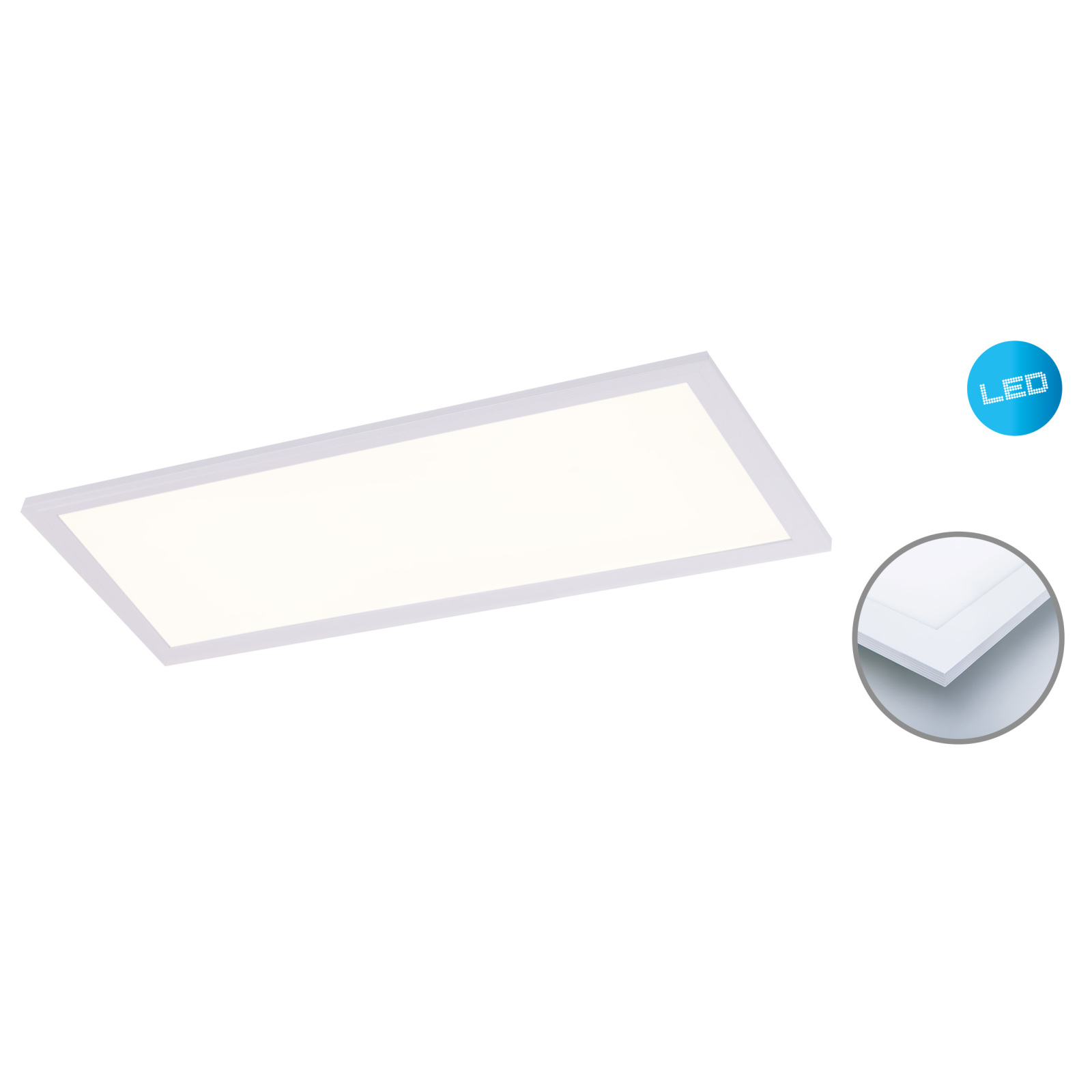 LED-Aufbaupanel NICOLA - weiß - 59,5 cm