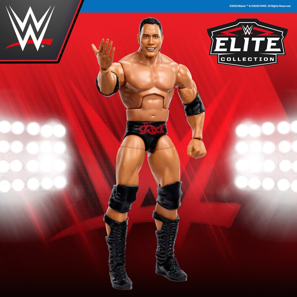 WWE Elite Series 100 The Rock Actionfigur