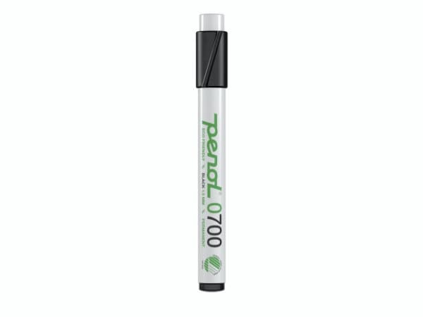 Marker Penol 0700 sort 1,5mm rund spids permanent - (10 stk.)