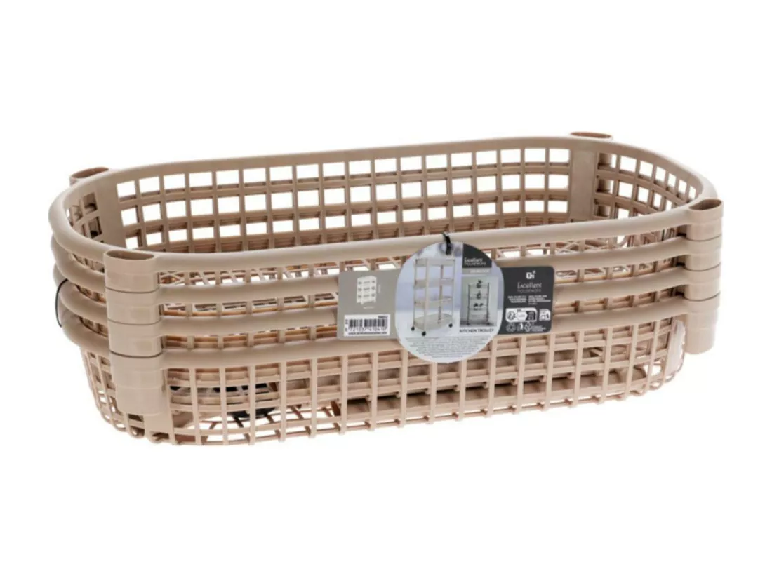 Chariot de cuisine Well Home avec 4 roues beiges