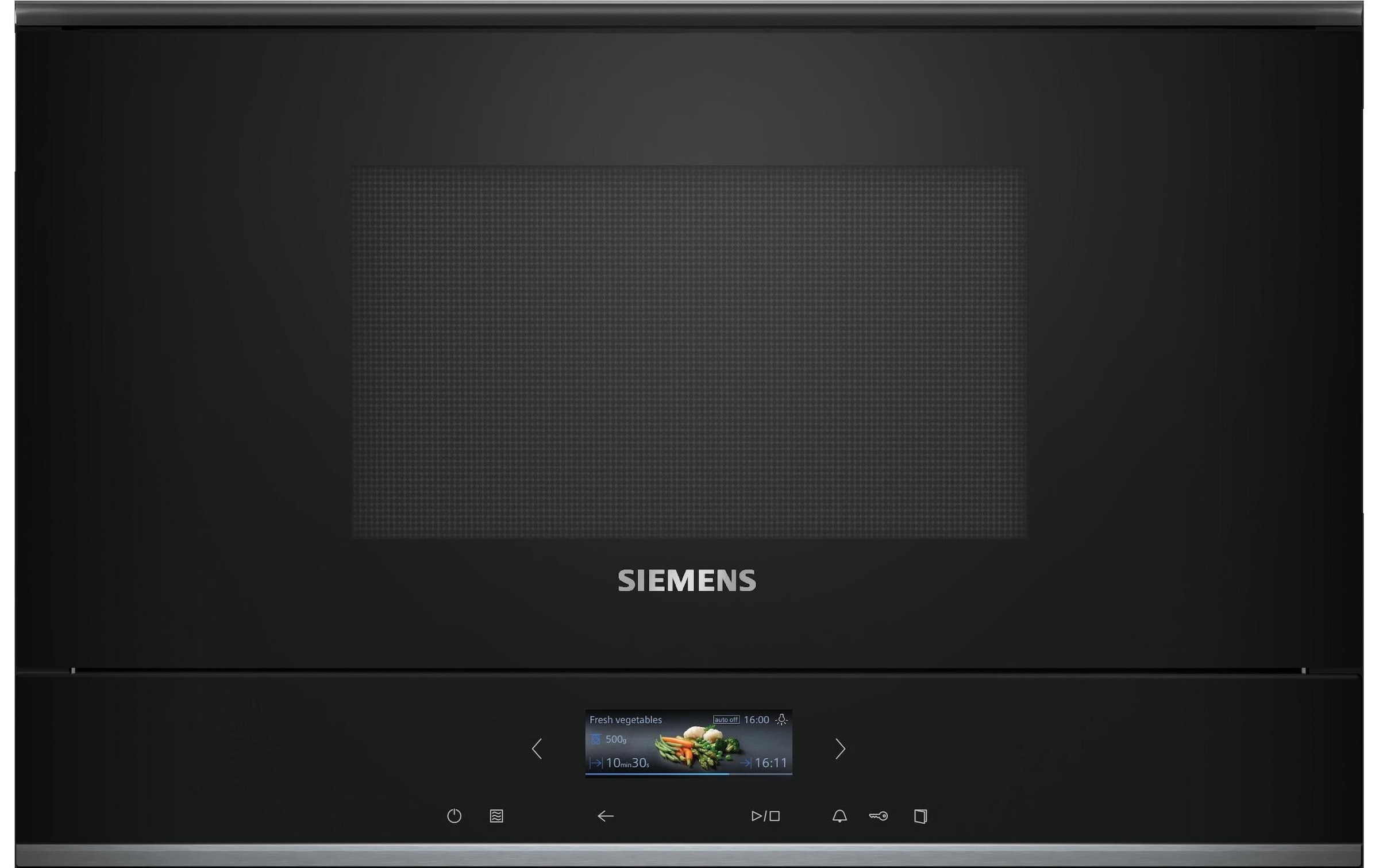 SIEMENS Einbau-Mikrowelle »iQ700 BE732R1B1C Schwarz« 900 W