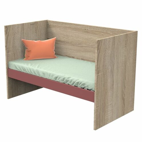 Lit 70x140 cm évolutif en lit junior 200 cm NOVA Rose - SAUTHON