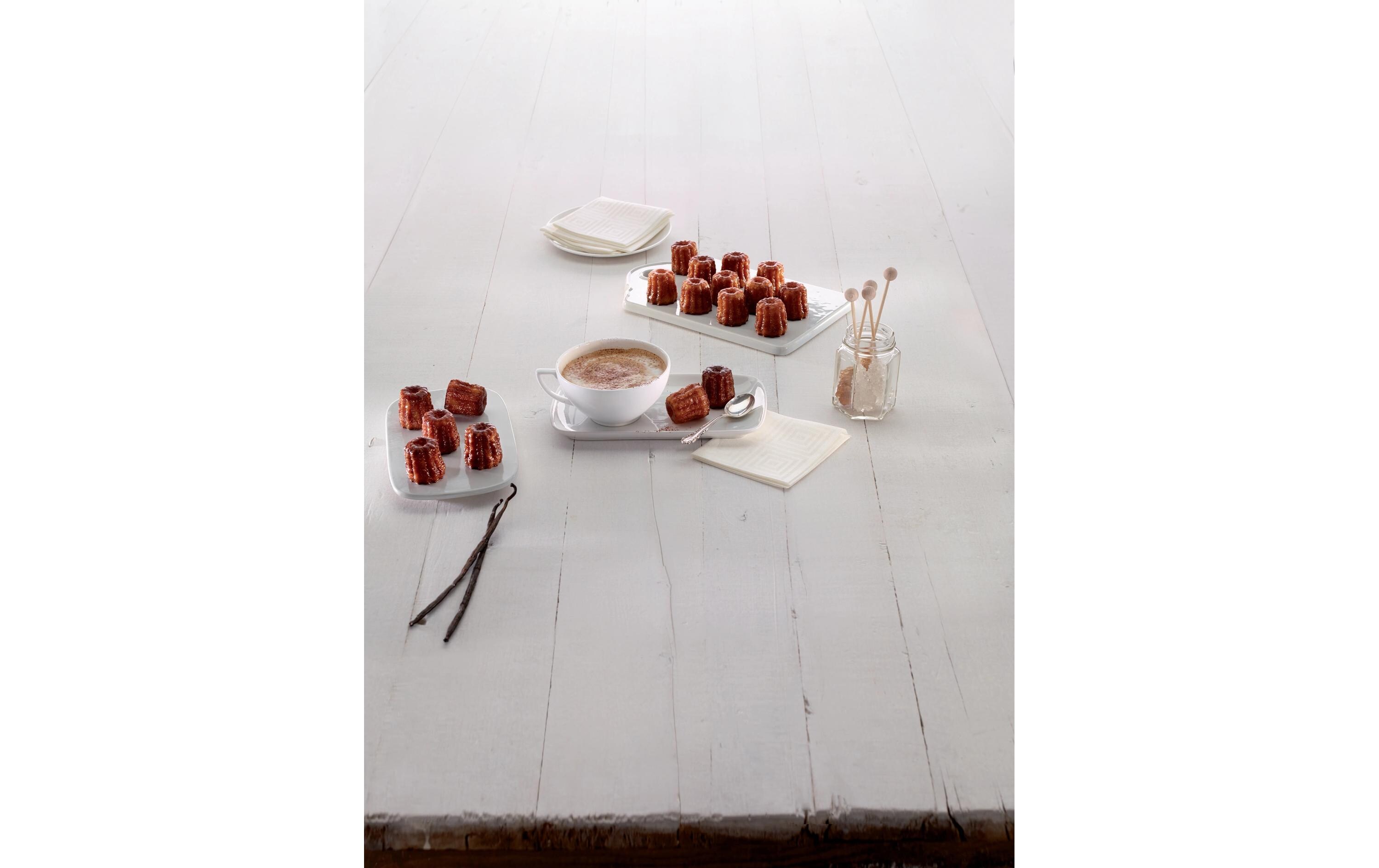 Cannelés Backform Mini, Silikon, Schwarz, 18 MuldenCannelé Bordelaise Mini