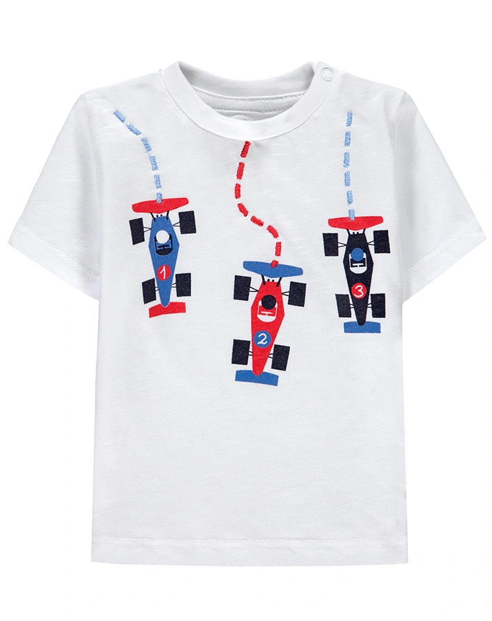 T-Shirt CARS – RACE in weiß