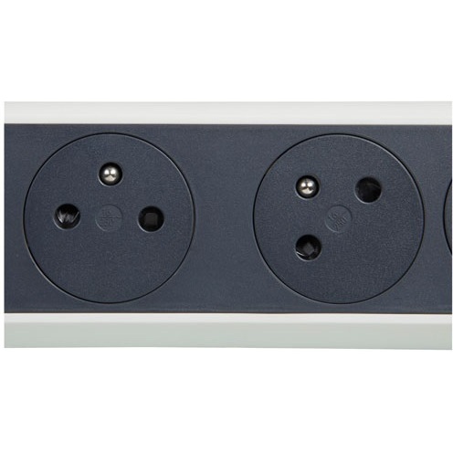 Rallonge multiprise pivotante avec interrupteur - 4 prises - 2P+T - cordon