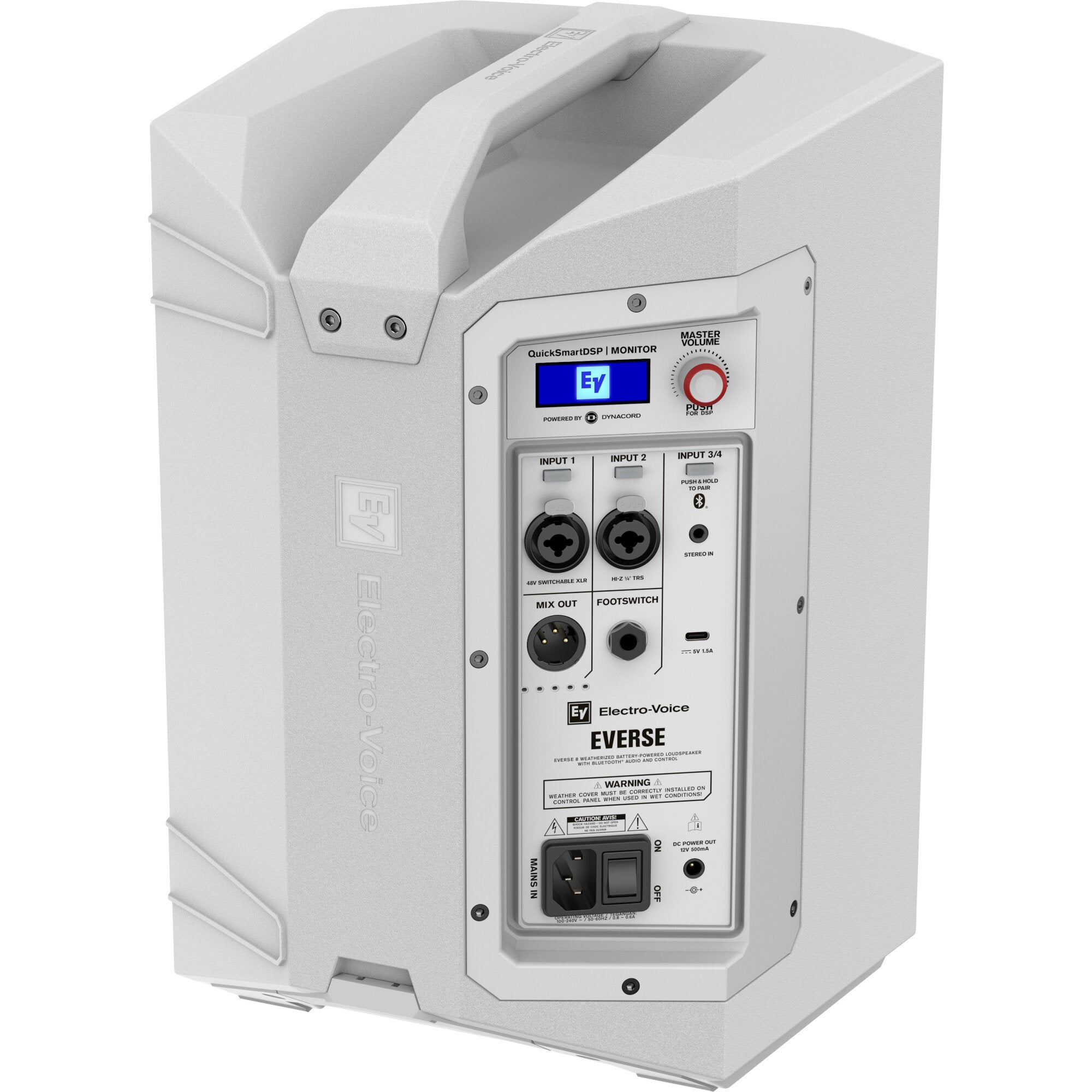 Electro-Voice Everse 8-W weersbestendige mobiele accu-speaker (wit)
