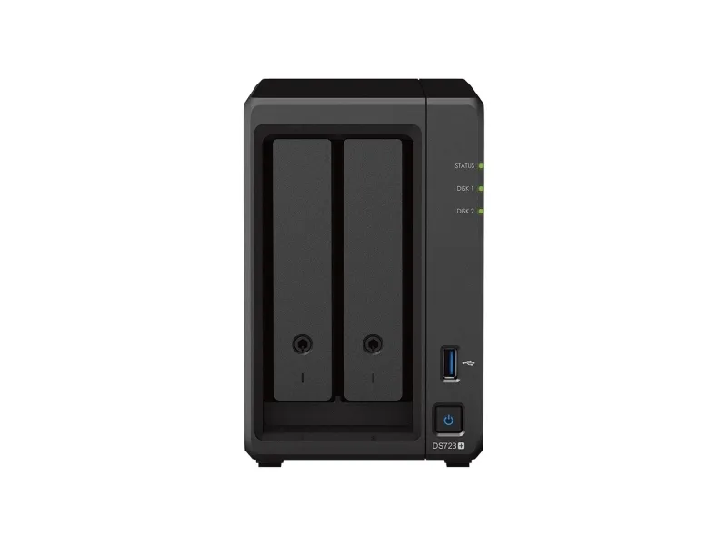 Synology Disk Station DS723  - NAS-server - 2 bays - RAID 0, 1, JBOD - RAM 2 GB - Gigabit Ethernet - iSCSI support