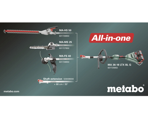 METABO schachtverlenging voor MA 36-18LTX BL Q
