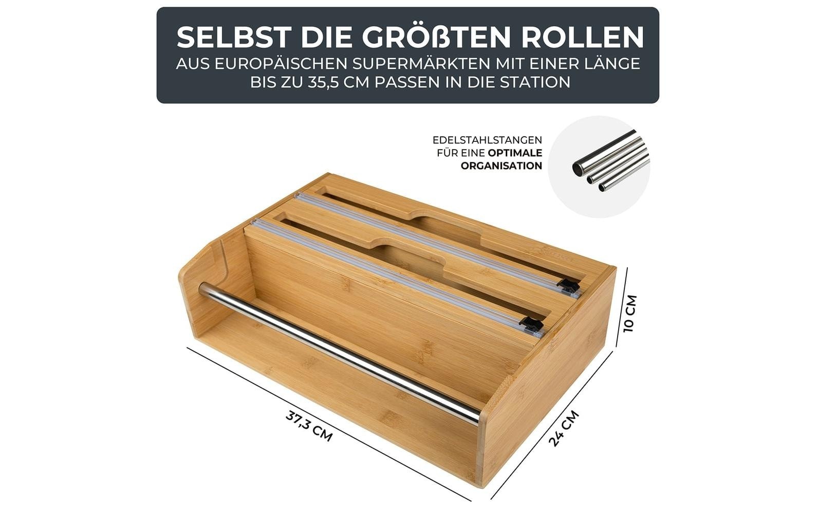 Küchenrollenhalter »Exitoso 3 in 1 Küchenrollenhalter Braun«
