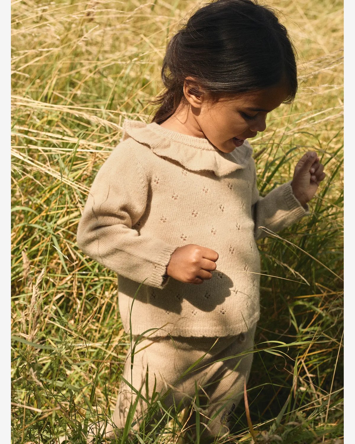Genser m/ Krage Barn – Strikket, 95% Merino