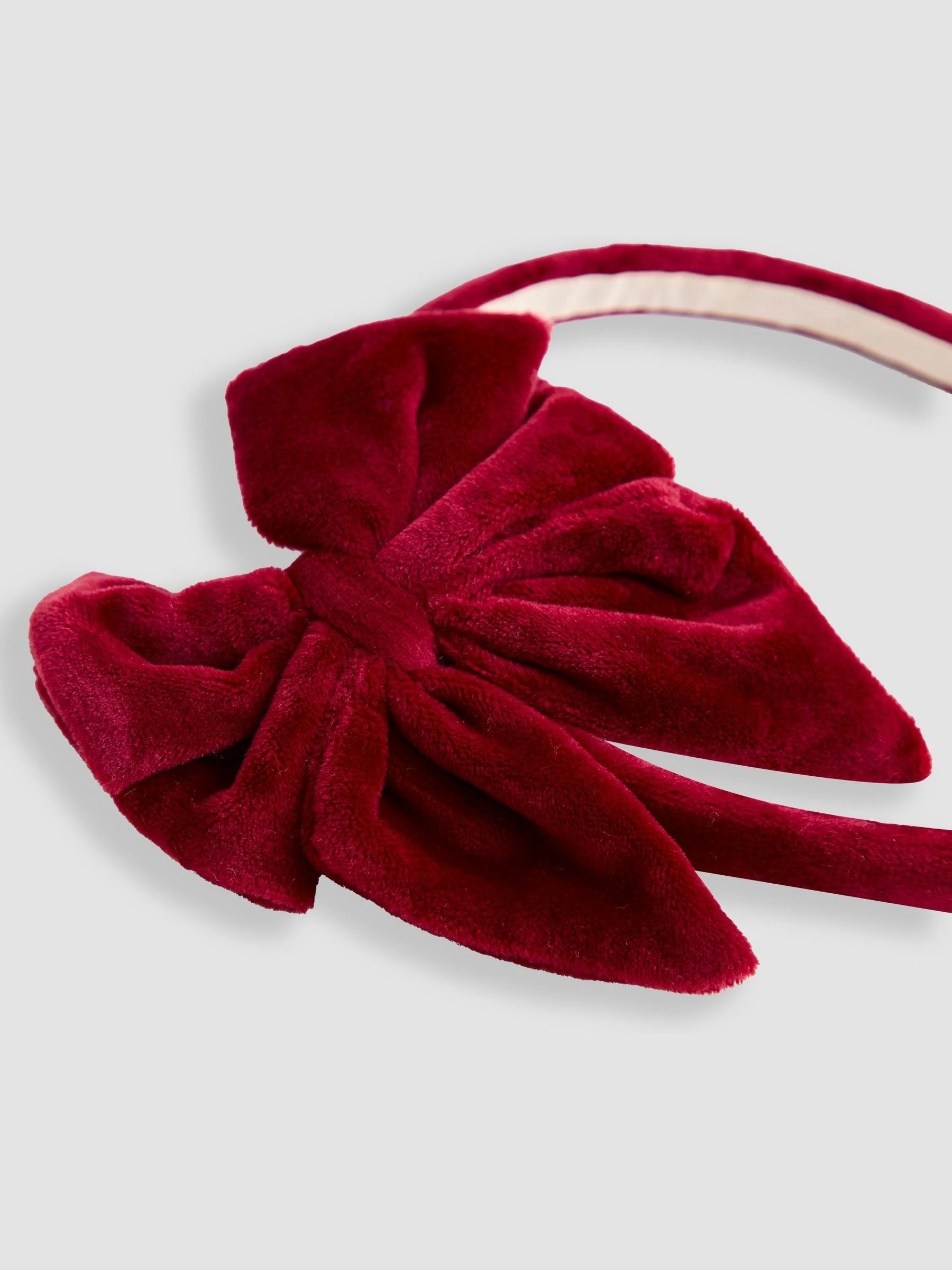 JoJo Maman Bébé Velvet Bow Alice Band