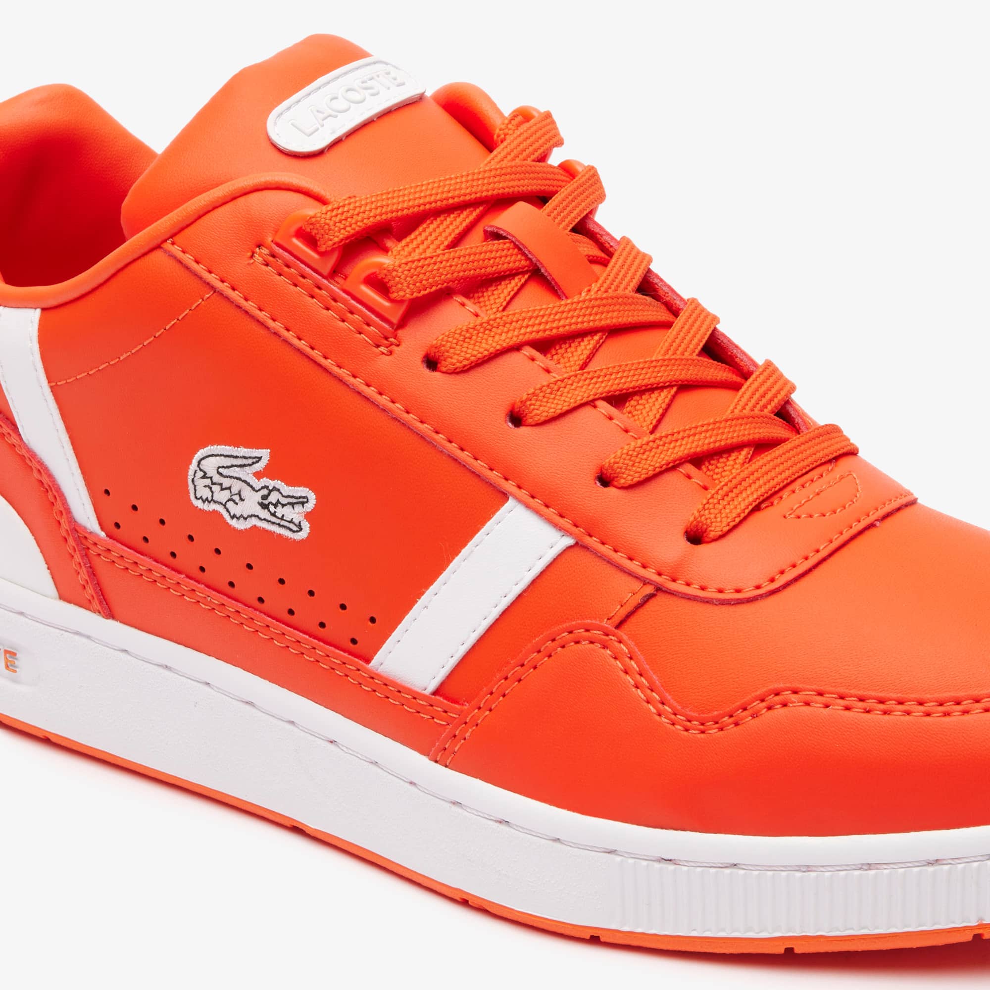 Herren-Sneakers T-CLIP aus Leder Sneakers - Orange - Lacoste - Herren