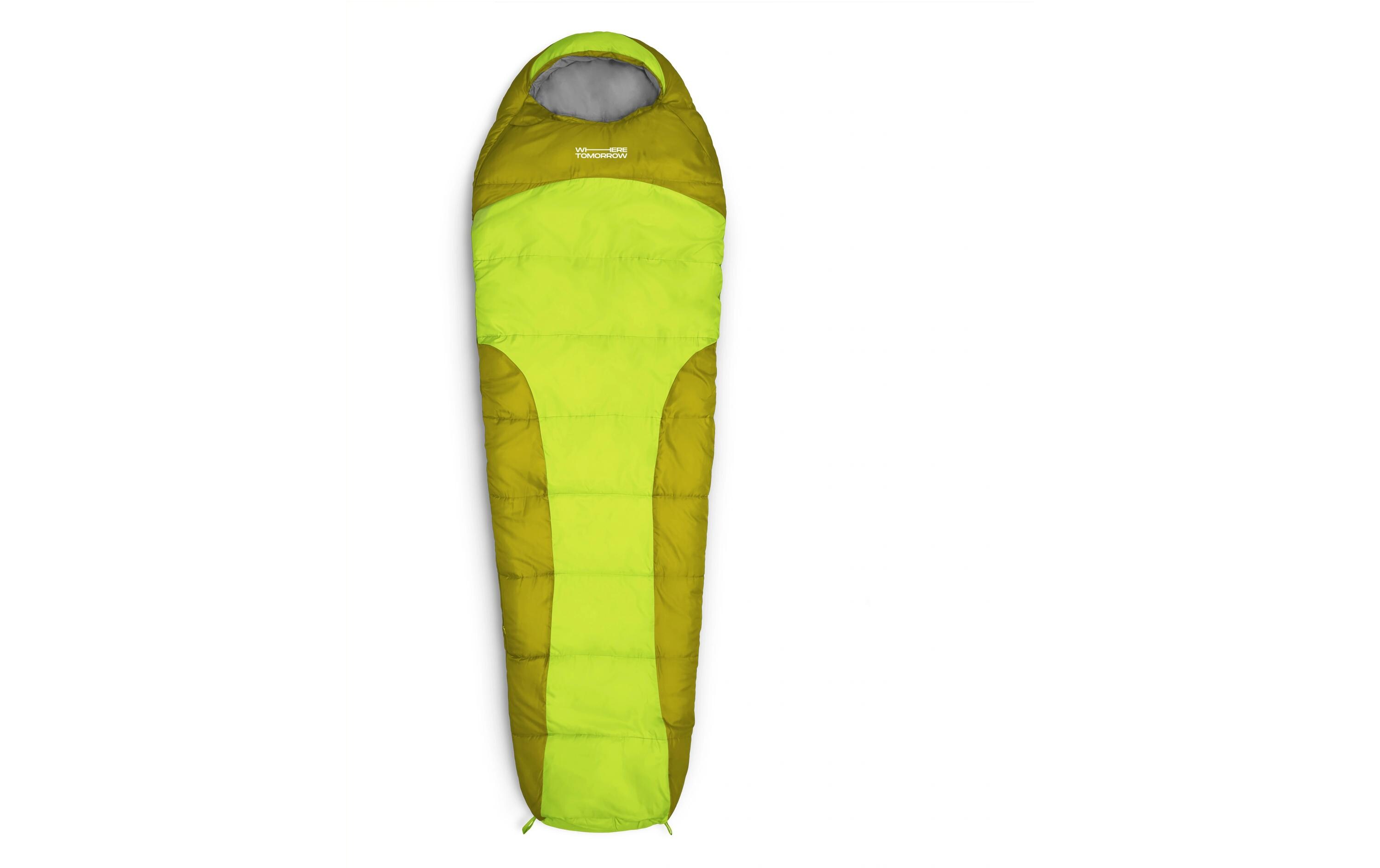 Mumienschlafsack Polyester, HellgrünSchlafsack für eine Person