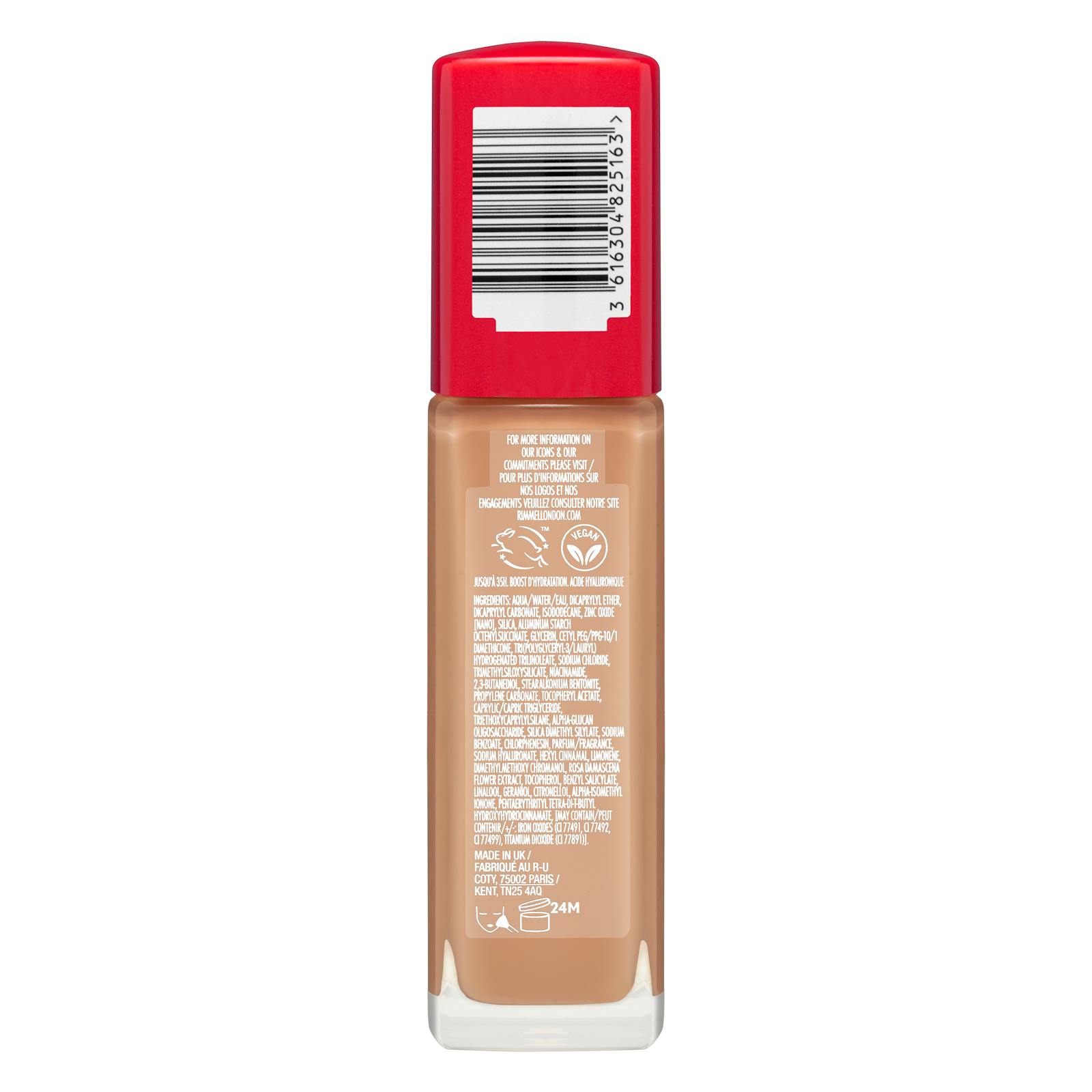 Fond de teint fluide Lasting Finish de Rimmel London 303 Miel