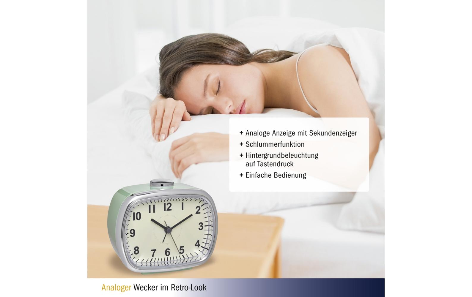 Analoger Wecker Retro, MintKlassischer Wecker