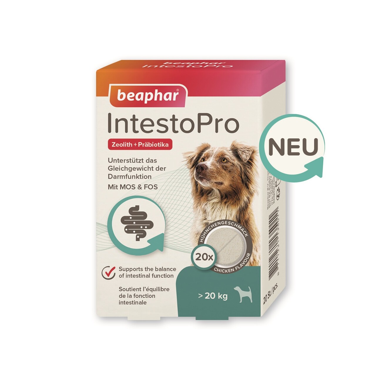 Beaphar IntestoPro Tabs für große Hunde 20 St.