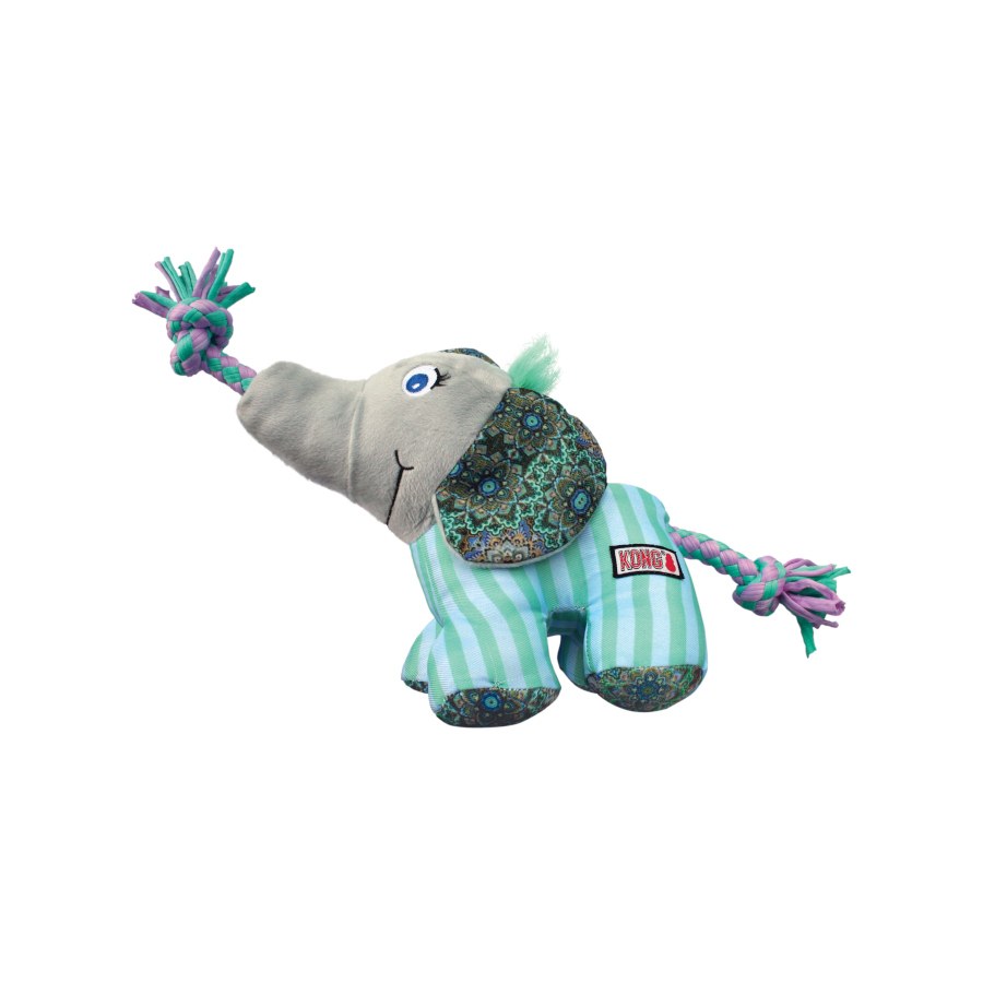 Elefante de pelúcia Kong Knots Carnival para cães