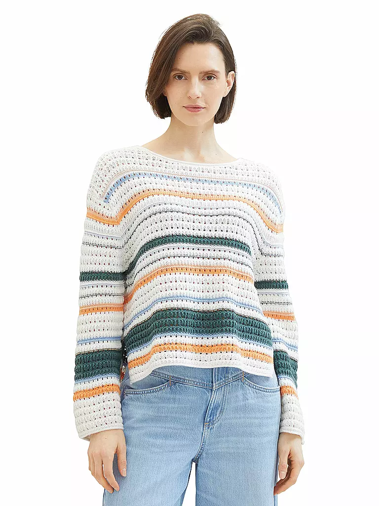 TOM TAILOR Pullover  weiss