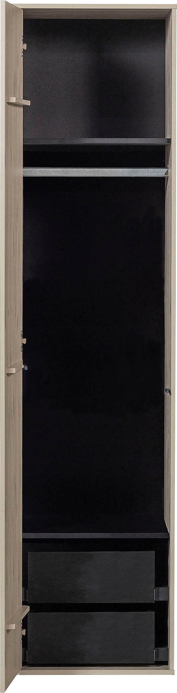 WOOOD Mehrzweckschrank »Daily Garderobenschrank« mit Push-to-Open Funktion, Höhe 200 cm, Breite 50 oder 100 cm