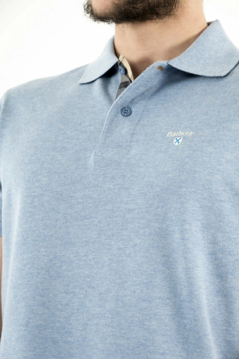 polos barbour mml0012 bleu