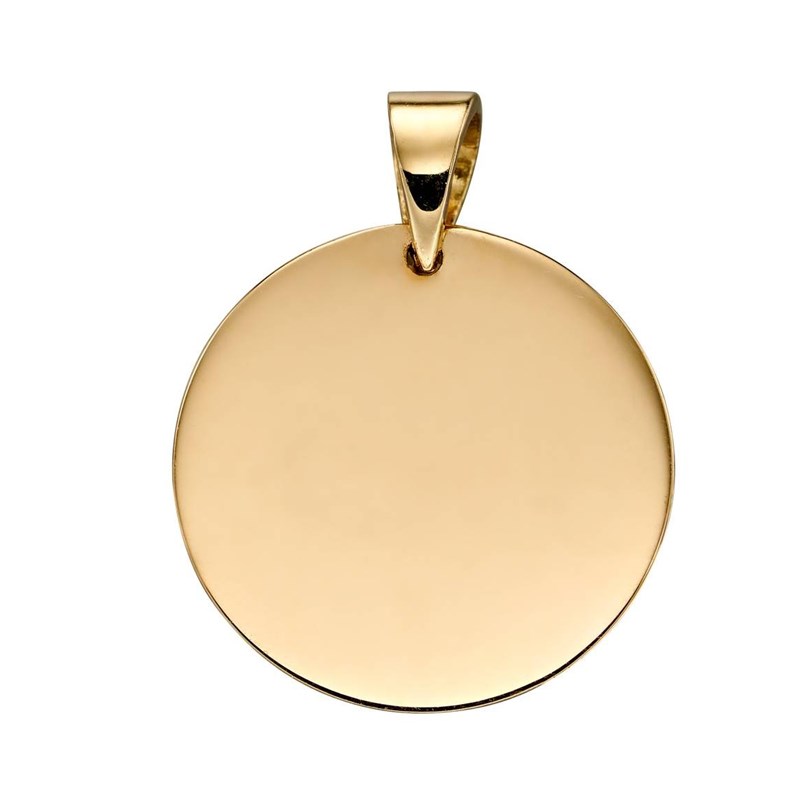 Collier gravure offerte en or 375/1000