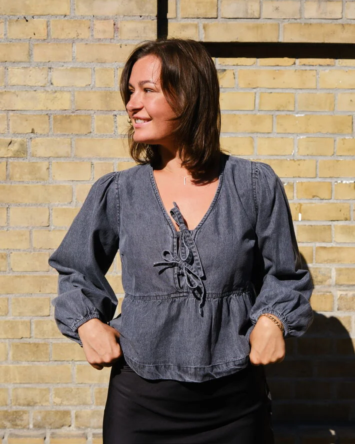 Neo Noir Esmée D Blouse Grey