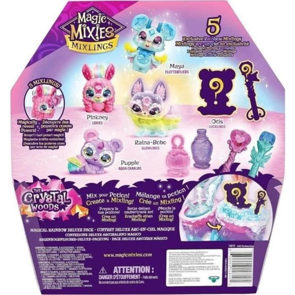 Moose Toys Magic Mixies Mixlings Regenboog Deluxe 5-pack