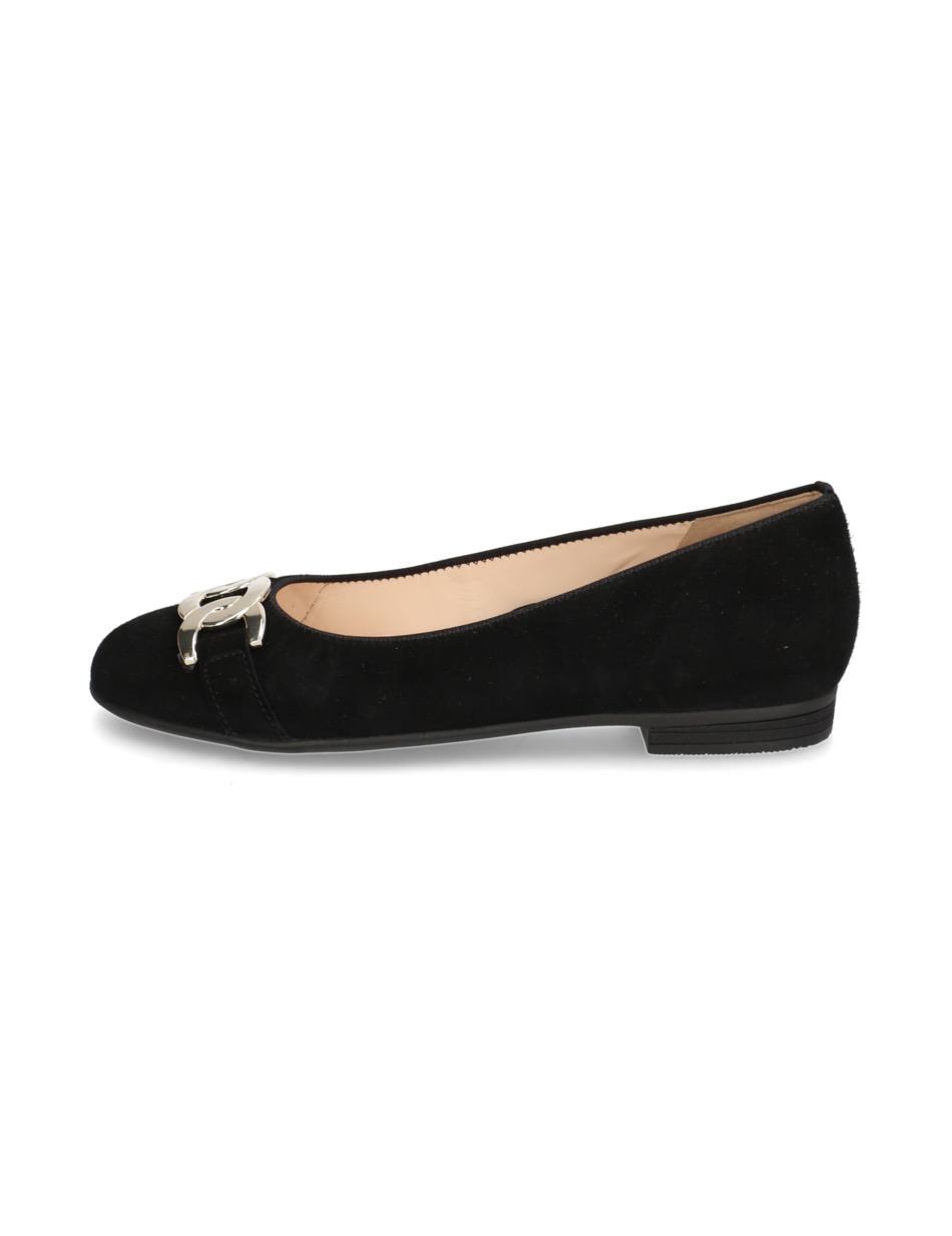 Veloursleder Ballerina