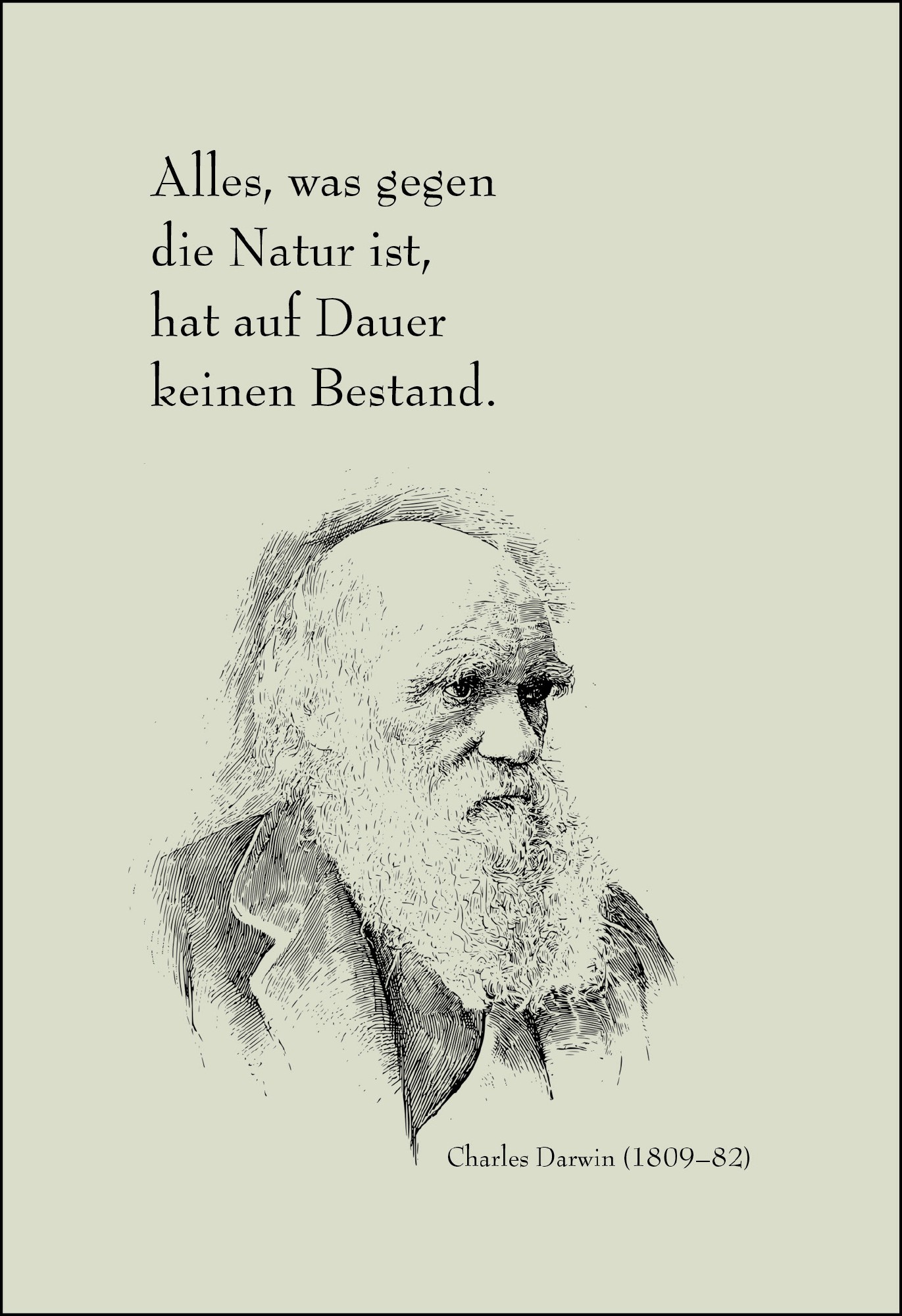 Postkarte 'Alles was gegen die Natur ist...' günstig bestellen