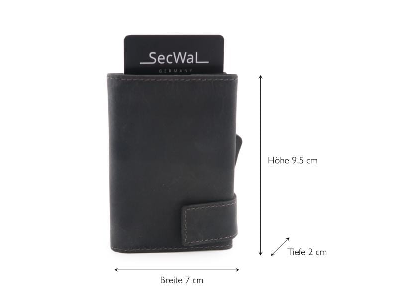 SecWal Portemonnaie SecWal 2 Kartenetui mit RFID Schutz