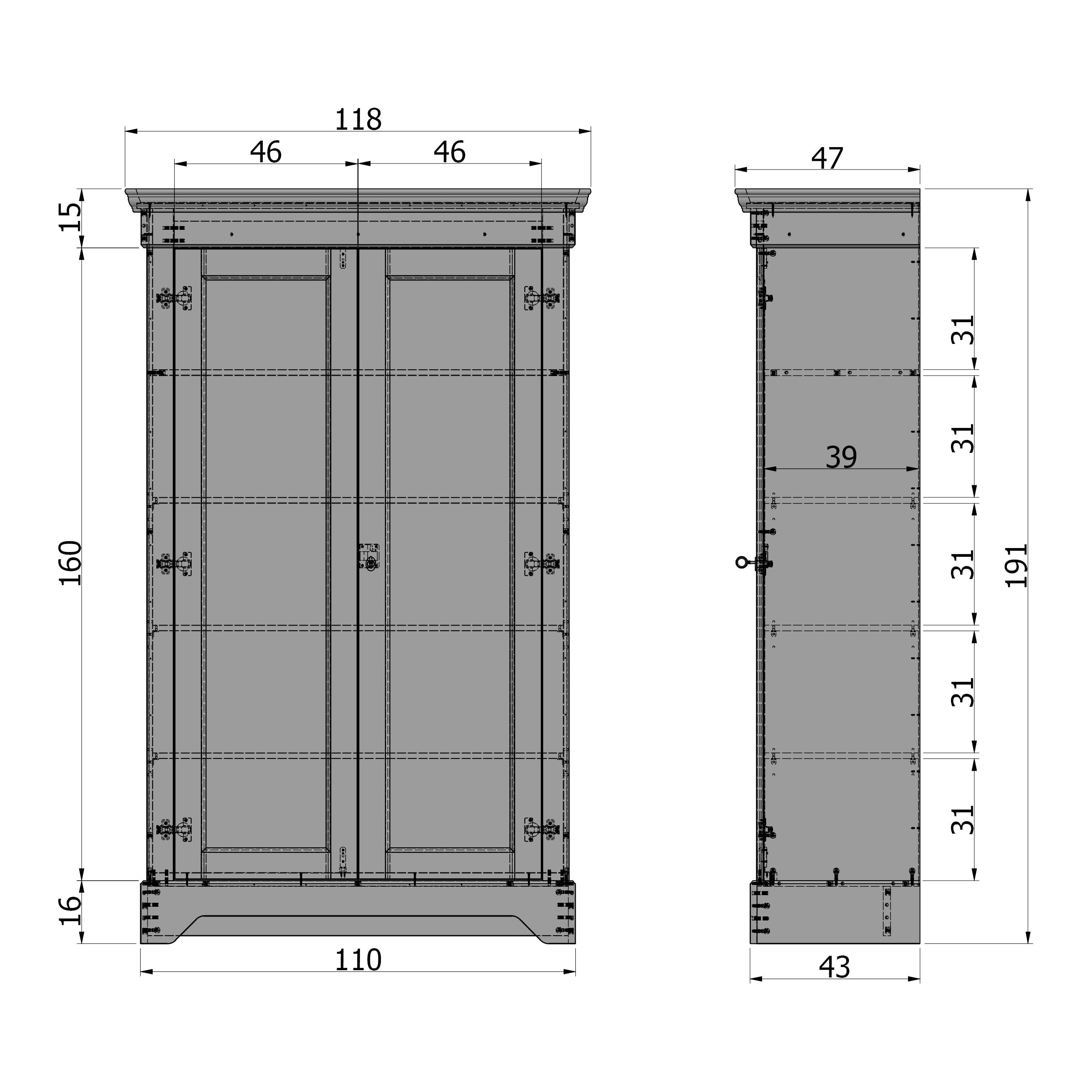 Woood Isabel Opbergkast
